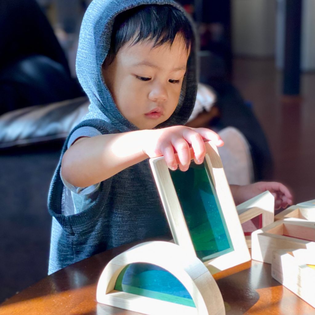 Jonathan with Building Blocks for AutumnLife Reflective Parenting