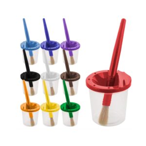 10 Piece Children's No Spill Paint Cups