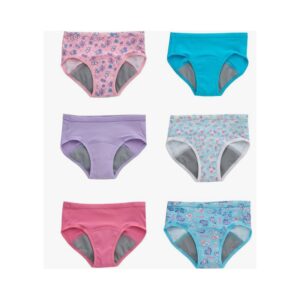 Hanes Toddler Girls' Potty Trainer Brief, Moisture-Wicking Panty