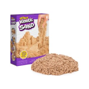 Kinetic Sand, 5.5lb (2.5kg) Natural Brown Bulk Play Sand for Arts and Crafts