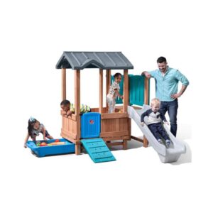 Step2 Woodland Adventure Playhouse & Slide for Kids