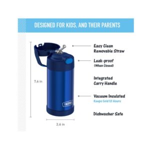 THERMOS FUNTAINER 12 Ounce Stainless Steel Vacuum Insulated Kids Straw Bottle